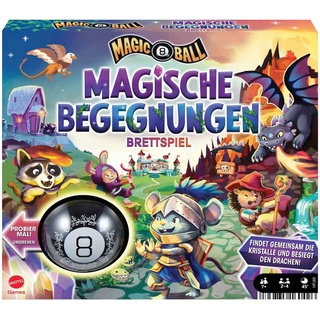 Mattel games Spiel, Familienspiel Magic 8 Ball - Magische Begegnungen bunt