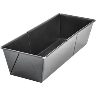 Zenker Kastenform (20 cm x 11,5 cm), Königskuchenform für saftige Kuchen, verstellbar & beschichtet, Menge: 1 Stück