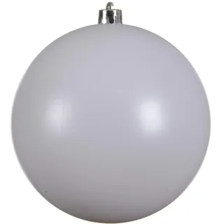 Weihnachtskugeln XXL Kunststoff 20cm x 1 Stück bruchsicher weiß winterweiß