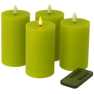 Fachhandel Plus Stumpenkerze 10 x 6,5 cm grün