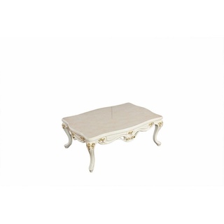 JVmoebel Couchtisch, Klassischer Barock aus Holz - Klassische Möbel Wohnzimmer Tische weiß