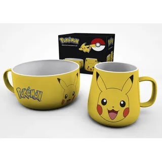 GB EYE Pokemon - Pikachu (Set Colazione) Merchandising Ufficiale, gelb, BS0003