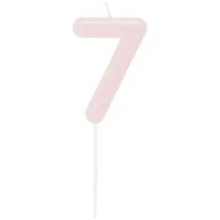 Rico Design Zahlenkerze 7, Rosa