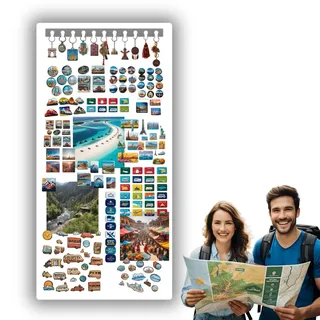 Anwicar Magnettafel mit Schlüsselhaken- Magnettafel für den Flur - perfekt für Magnete und Notizen - Magnetboard - Schreibtafel - Montageset inklusive - Weiß 49x100cm