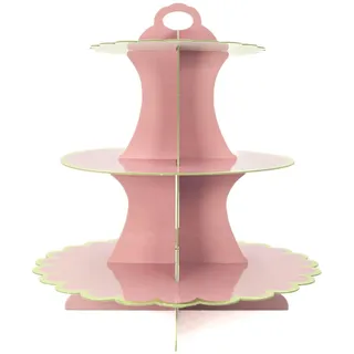 Intirilife Etagere aus Karton in Rosa | Gr.: onesize