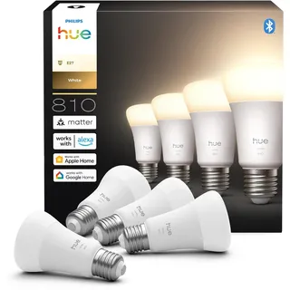 Philips LED-Lampe 4er Pack 7W E27 warmweiß