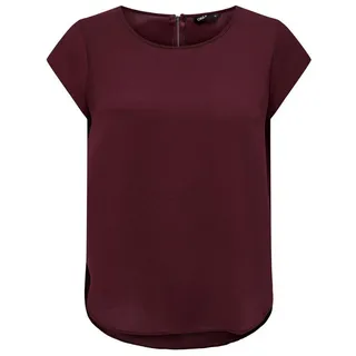 ONLY Blusenshirt Einfarbige Kurzarm Bluse T-Shirt Oberteil ONLVIC (1-tlg) 4043 in Rot-4 grün|rot XL (42)ARIZONAS