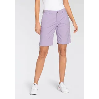 Chinoshorts MAC "Chino-Shorts" Gr. 48, N-Gr, lila (lavendel) Damen Hosen Kurze Krempelbare Shorts