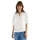 Kurzarm Bluse mit Split Neck Weiß L