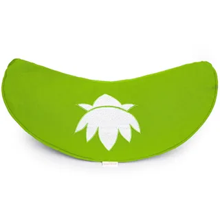 yogabox Yogakissen Halbmond Basic Lotus Stick weiß - apfelgrün 40 x 17 12,0 cm 1 St