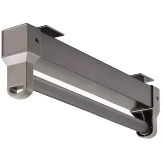 Kleiderbügelhalter Ausziehbar, Lager 25kg Ausziehbare Kleiderstange, Aluminiumlegierung Verstellbarer Hosenhalter, Spur Stumm Schalten Teleskopstange, Ausziehbare Kleiderständer (Color : Gray, Size