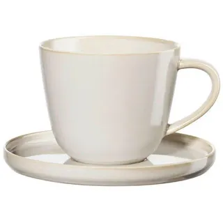 Asa Selection Kaffeetasse mit Untertasse 0,25 l Beige