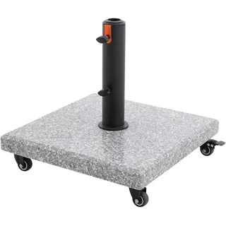 Doppler Schirmständer Granit 45 x 45 cm Grau