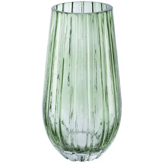 Gasper Vase MISONA, Salbeigrün - Glas - H 20 cm