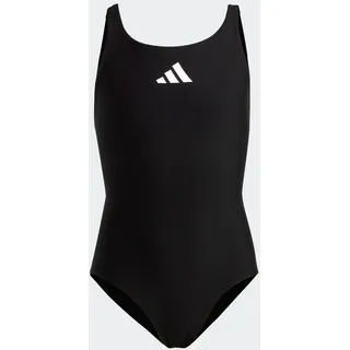 adidas Solid Small Logo Badeanzug Black / White 116    