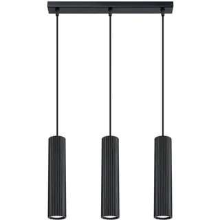 Sollux Karbon 3-flg. 45 cm schwarz Metall