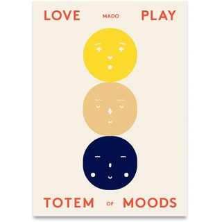 Paper Collective - Totem of Moods Poster, 30 x 40 cm
