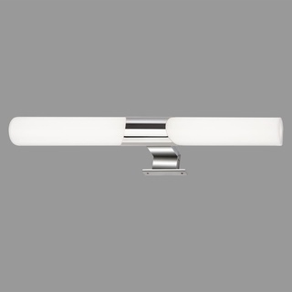 Briloner Leuchten - LED Spiegelleuchte Bad, Spiegellampe Badezimmer, IP44, neutralweiße Lichtfarbe, 12W, Chrom, 47 cm