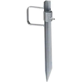DELSCHEN Bodenhülse RD-B 7501 Stahl 42,5 cm Silber