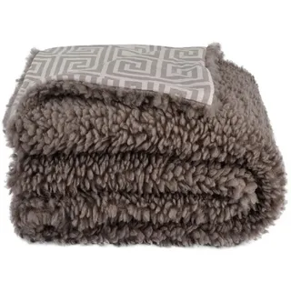 Zoeppritz Decke Reborn Lamb Legacy, Graubraun, Textil, 140x190 cm, Wohntextilien, Decken, Kuscheldecken