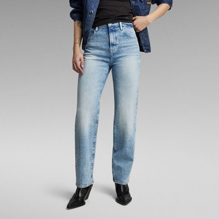 Viktoria High Straight Jeans - Hellblau - Damen - 30-32