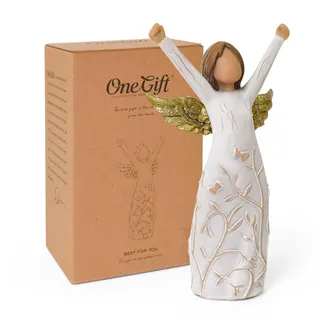 Cuayaes Heilung Schutzengel Geschenk, Engel Figur Mutmacher Geschenk