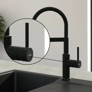 Villeroy & Boch Steel Expert Compact Einhebel-Küchenarmatur Schwarz