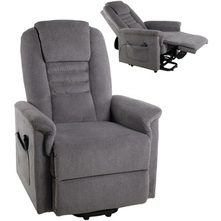 TV-Sessel - grau - Webstoff - mit Aufstehhilfe