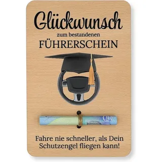 Wiladu Spardose Geldgeschenk Taufe Abi Bachelor Führerschein Jugendweihe Kommunion uvm braun