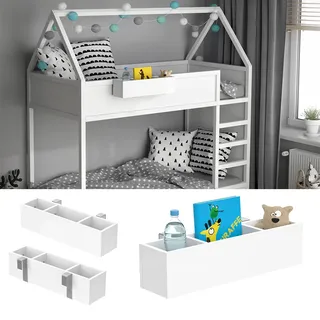 VitaliSpa Hängeral für Kinderbett Hochbett Einhängeregal Zubehör Regal Ablage