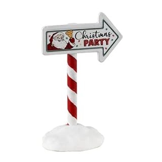 Lemax 34093 Christmas Village Accessory: Christmas Party Sign