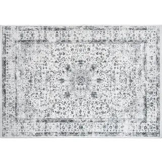 Tectake Aliya Kurzflorteppich 240 x 340 cm Grau/Beige