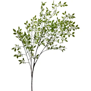3 Stück 41,7 Zoll Kunstpflanzen, Künstliche Grünpflanze, Grüne Nandina-Kunstzweige für Vase, Kunstpflanzen für Ladengarten für Zuhause, Hochzeit, Büro, Gartendekoration(Grün)