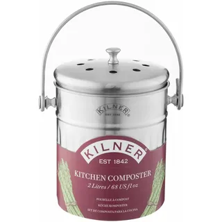 Kilner Küchenkomposter 2 l Silber