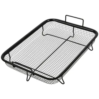 BURI Backblech Backofen Grillkorb Edelstahl Ofen Grillgitter Pommes Hähnchen Gemüse
