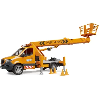 Bruder 02679 - MB Sprinter Arbeitsbühne orange 1:16