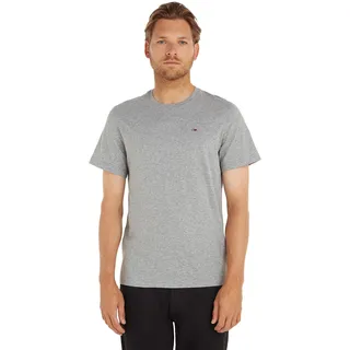 Tommy Jeans Original Regular Fit Crew Kurzarm-T-Shirt Light Grey Heather M