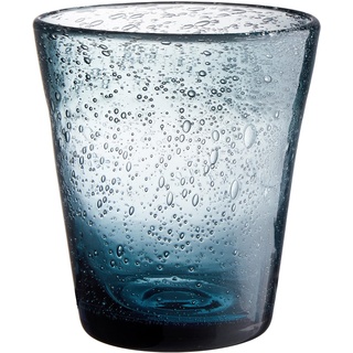 BUTLERS Trinkglas, (einzeln) Glas mit Luftblasen 290ml -WATER COLOUR- ideal als Wasserglas, Gläser & Trinkgeschirr