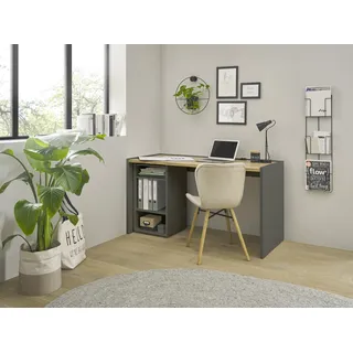Büromöbel-Set HOME AFFAIRE "CiTY/GiRON", grau (anthrazit), B:143cm H:77cm T:63cm, Arbeitsmöbel-Sets, Büromöbel-Set