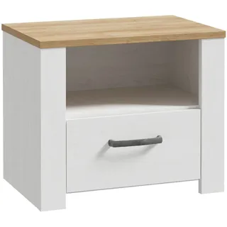 Forte Nachtschrank  ¦ 62 x 42 x 52 cm Weiß