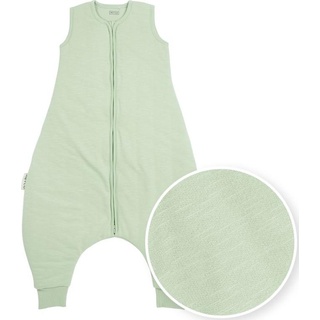 Meyco, Babyschlafsack, Baby Slub Baby Winter Schlafoverall Jumper - soft green - 92cm (92 cm)