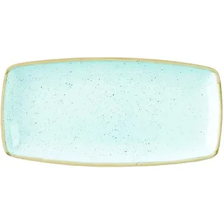 Churchill Stonecast -Oblong Plate Platte- 29,5x15cm, Farbe wählbar (Duck Egg Blue)
