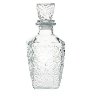 Karaffe, Glaskaraffe für Wein oder Likör, elegant Kristall 0,8 l - Transparent