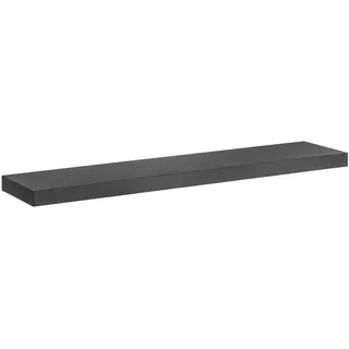 Maclean Brackets Maclean Einteiliges Wandregal mit verdeckter Befestigung | Buchregal, Hängeregal | max. Belastung 5 kg | MDF-Ablage 90 x 20 x 4 cm | MC-330 (1, Schwarz)