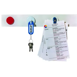 Franken GmbH ST1350SB Magnetleiste (2 Magnete in SB Verpackung) 5 x 50 cm, weiß