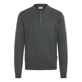 Longsleeve CASUAL FRIDAY "Strickpullover CFFrode", Herren, Gr. 3XL, grau (dunkelgrau melange), Obermaterial: 95% Baumwolle CO. 5% Kaschmir WS., Shirts