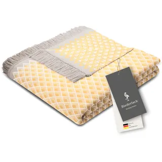 biederlack® Flauschige Kuscheldecke Daylight gelb, Wohndecke in 150x200 cm