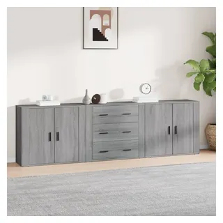 furnicato Sideboard Klassisches 80x33x70 cm in Grau Sonoma aus Holzwerkstoff (1 St) grau 240 cm x 70 cm