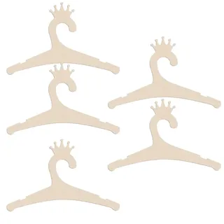 Baby Kleiderbügel aus Holz,Baby Kleiderbügel,5Pcs Baby Kleiderbügel,rutschfest Babykleiderbügel,Kinderkleiderbügel Kleinkinder Kleiderschränke,für Kleidung,Hosen,Spielzeug,Kindergartenzimmer,Krone
