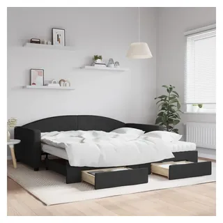 vidaXL Tagesbett 100 x 200 cm Schwarz